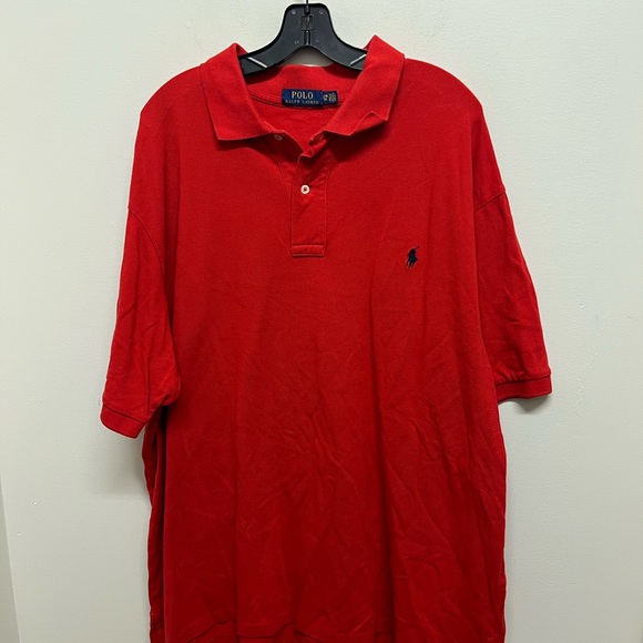Ralph Lauren Men's Bold Red Polo Shirt - Picture 2 of 4